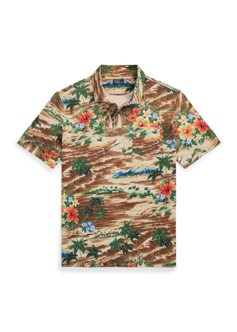 Ralph Lauren Classic Fit Tropical Linen-Cotton Polo