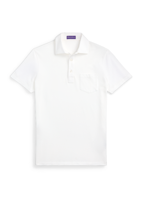 Ralph Lauren Custom Slim Fit Washed Piqué Polo Shirt