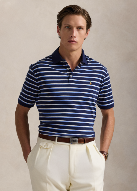 Ralph Lauren Classic Fit Striped Soft Cotton Polo