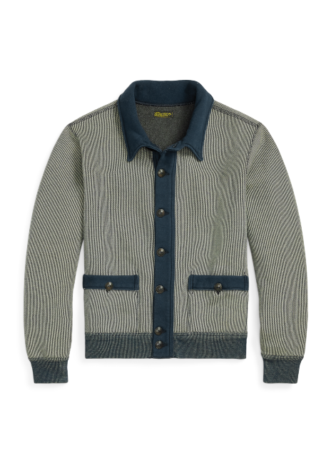 Ralph Lauren Striped Jacquard-Knit Cardigan