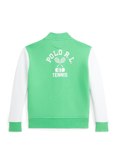 Ralph Lauren Logo Fleece Baseball Jacket