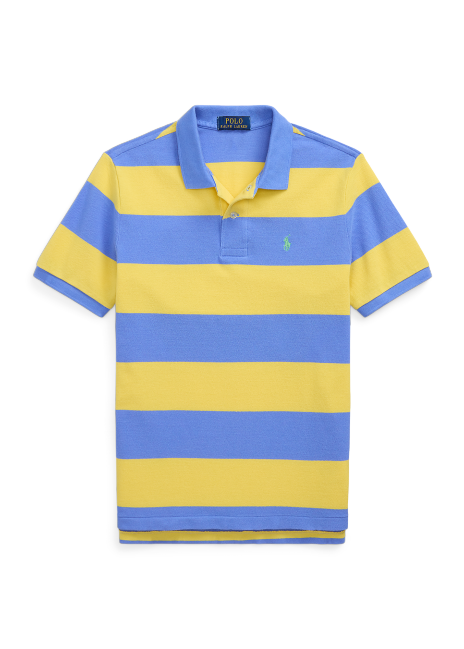 Ralph Lauren Striped Cotton Mesh Polo Shirt