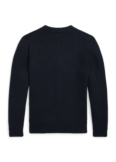 Ralph Lauren Polo Bear Cotton V-Neck Cardigan