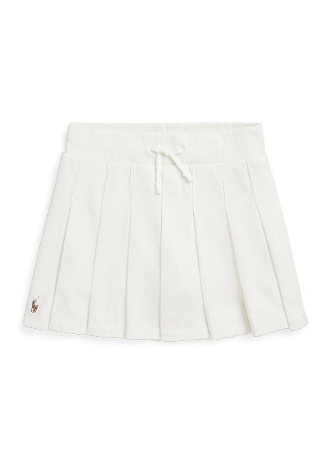 Ralph Lauren Pleated Cotton Jersey Skort