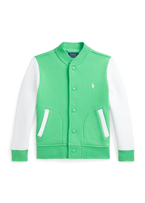Ralph Lauren Logo Fleece Baseball Jacket