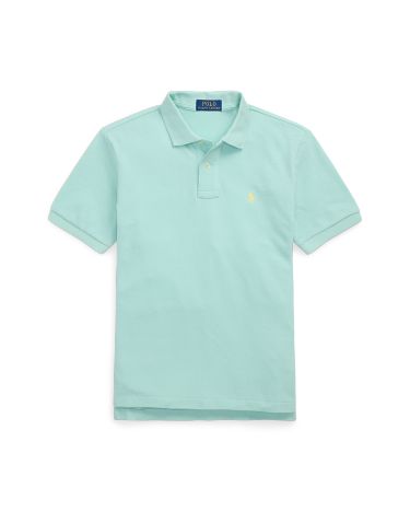 新品POLO RALPH LAUREN  CLASSIC FIT COTTON Classic Fit Cotton Mesh Polo Shirt in Blue | Ralph Lauren® HK