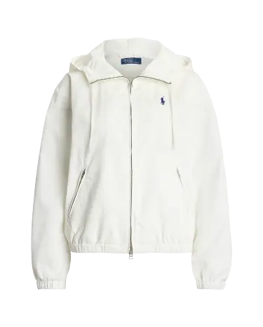 最終値下げ　新品タグ付き Ralph Lauren ホワイト パーカー M POLO RALPH LAUREN - 正規品ラルフローレンパーカー白Mサイズの