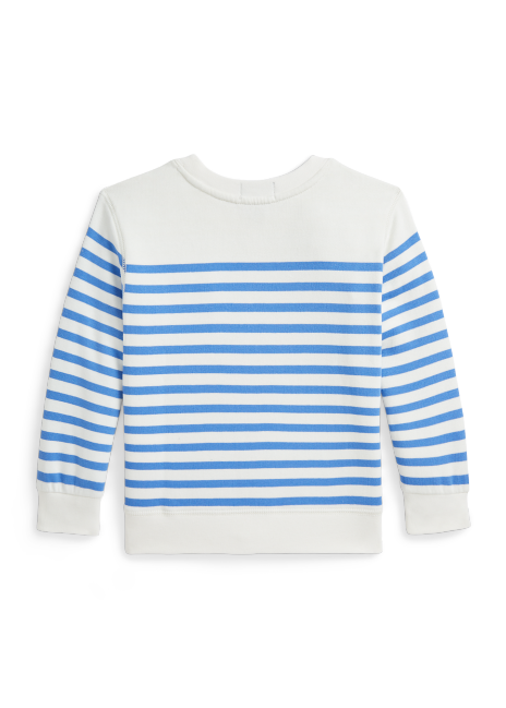 Ralph Lauren Polo Bear Striped Fleece Sweatshirt