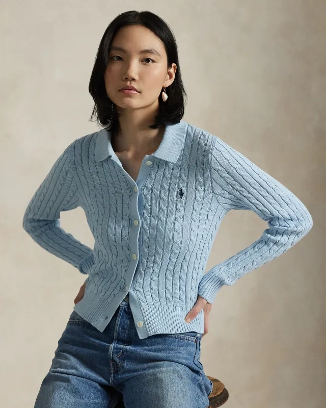 売れ筋商品|||ダナキャランニューヨーク ニット&セーター アウター レディース Womens Ribbed V-Neck Polo Sweater Kxs - Tea Green Cable-Knit V-Neck Sweater