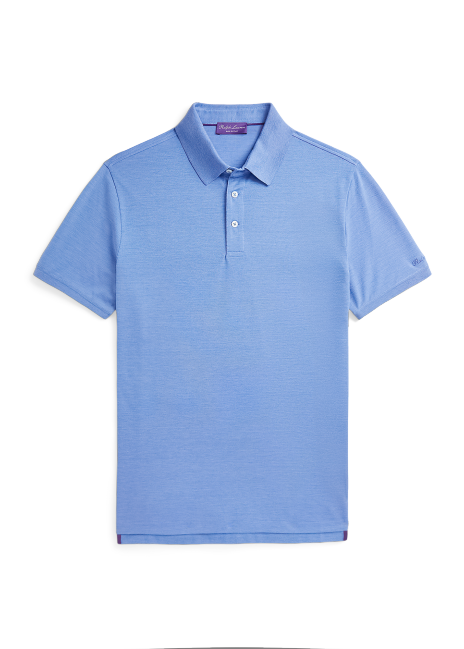 Ralph Lauren Silk-Cotton Piqué Polo Shirt