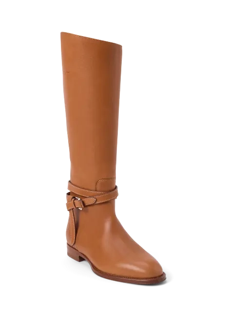 Ralph Lauren Donnely 25 MM Calfskin Boot
