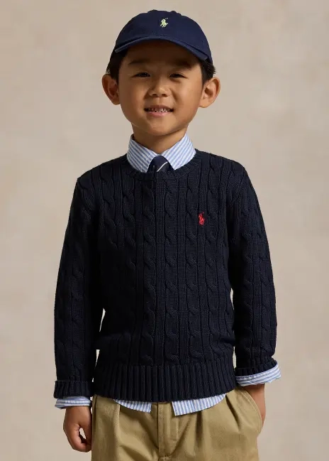 Ralph Lauren Cable-Knit Cotton Sweater