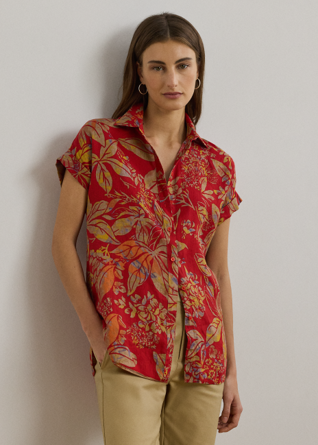 Ralph Lauren Relaxed Fit Floral Short-Sleeve Shirt