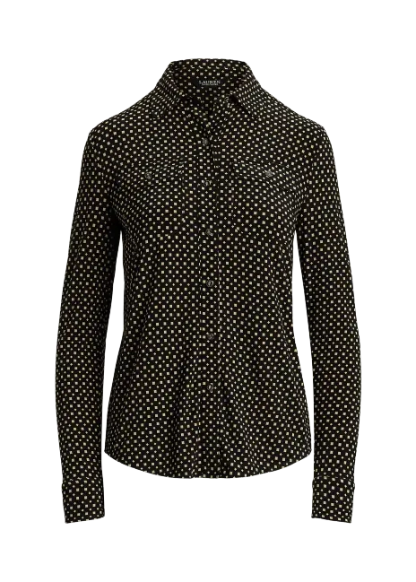 Ralph Lauren Slim Fit Geo-Print Jersey Shirt