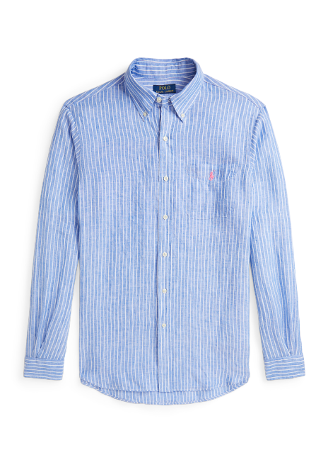 Ralph Lauren Classic Fit Striped Linen Shirt