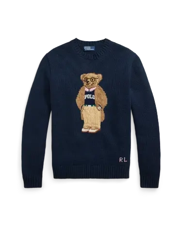 【送料&関税込】Ralph Lauren polo Bear Sweater Ralph Lauren Polo Bear Sweatshirt Grey | Mainline Menswear