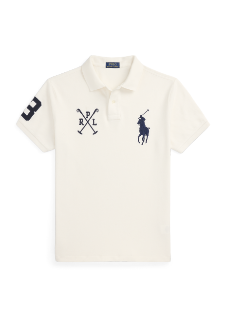 Ralph Lauren Custom Slim Fit Big Pony Mesh Polo Shirt