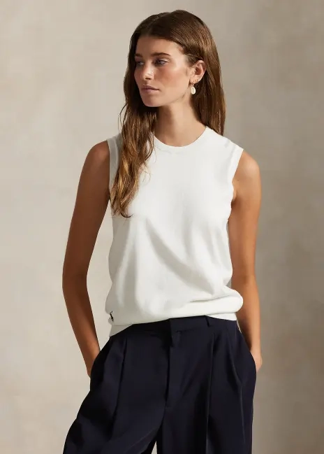 Ralph Lauren Sleeveless Crewneck Sweater