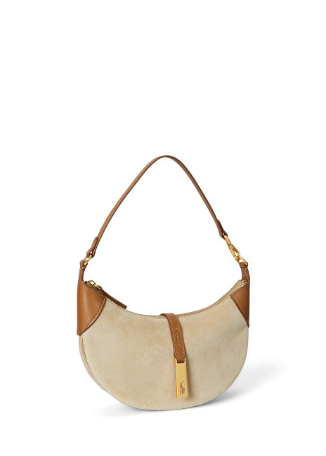 Ralph Lauren Polo ID Suede Mini Shoulder Bag