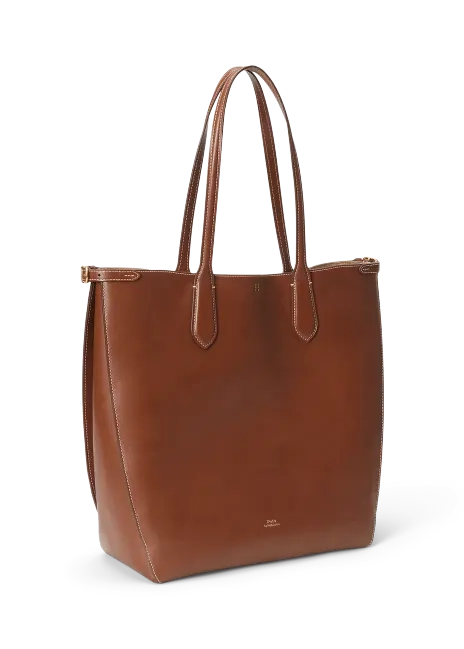Ralph Lauren Bellport Leather North-South Tote