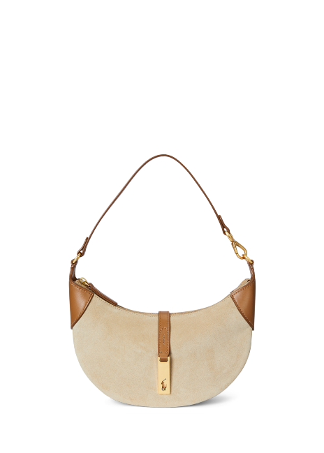 Ralph Lauren Polo ID Suede Mini Shoulder Bag