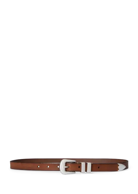 Ralph Lauren Western Distressed Leather Belt