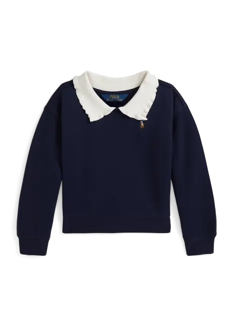 Ralph Lauren Collared Fleece Sweatshirt