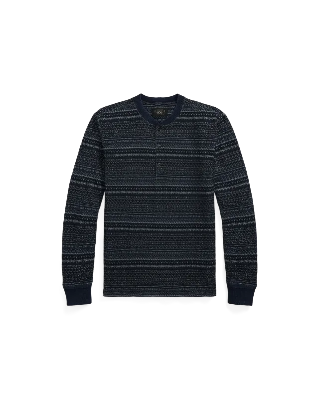Ralph Lauren RRL ショールカラーニット　madeinUSA LAUREN Ralph Lauren ネイティブ柄 ショールカラーニット
