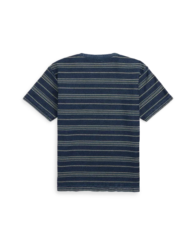 Ralph Lauren RRL ショールカラーニット　madeinUSA RRL ダブルアールエル インディゴ ショールカラーニット メンズ