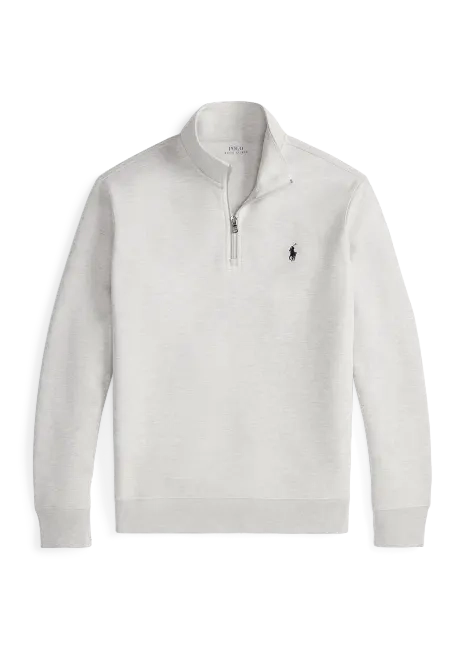Ralph Lauren Double-Knit Quarter-Zip Pullover