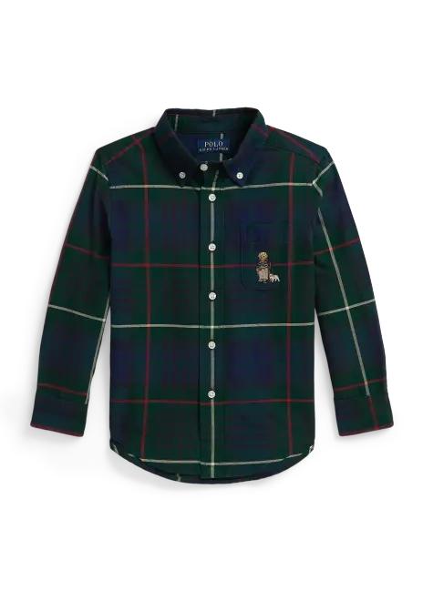 Ralph Lauren Polo Bear Plaid Oxford Shirt