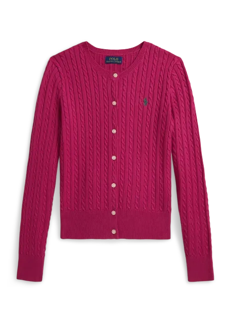 Ralph Lauren Mini-Cable Cotton Cardigan