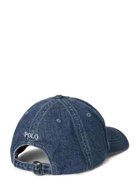 Ralph Lauren Indigo Cotton Denim Ball Cap