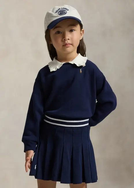 Ralph Lauren Collared Fleece Sweatshirt