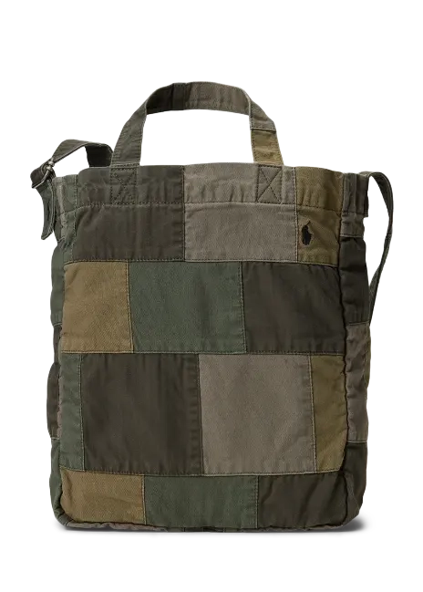 Ralph Lauren Patchwork Canvas Shopper Tote