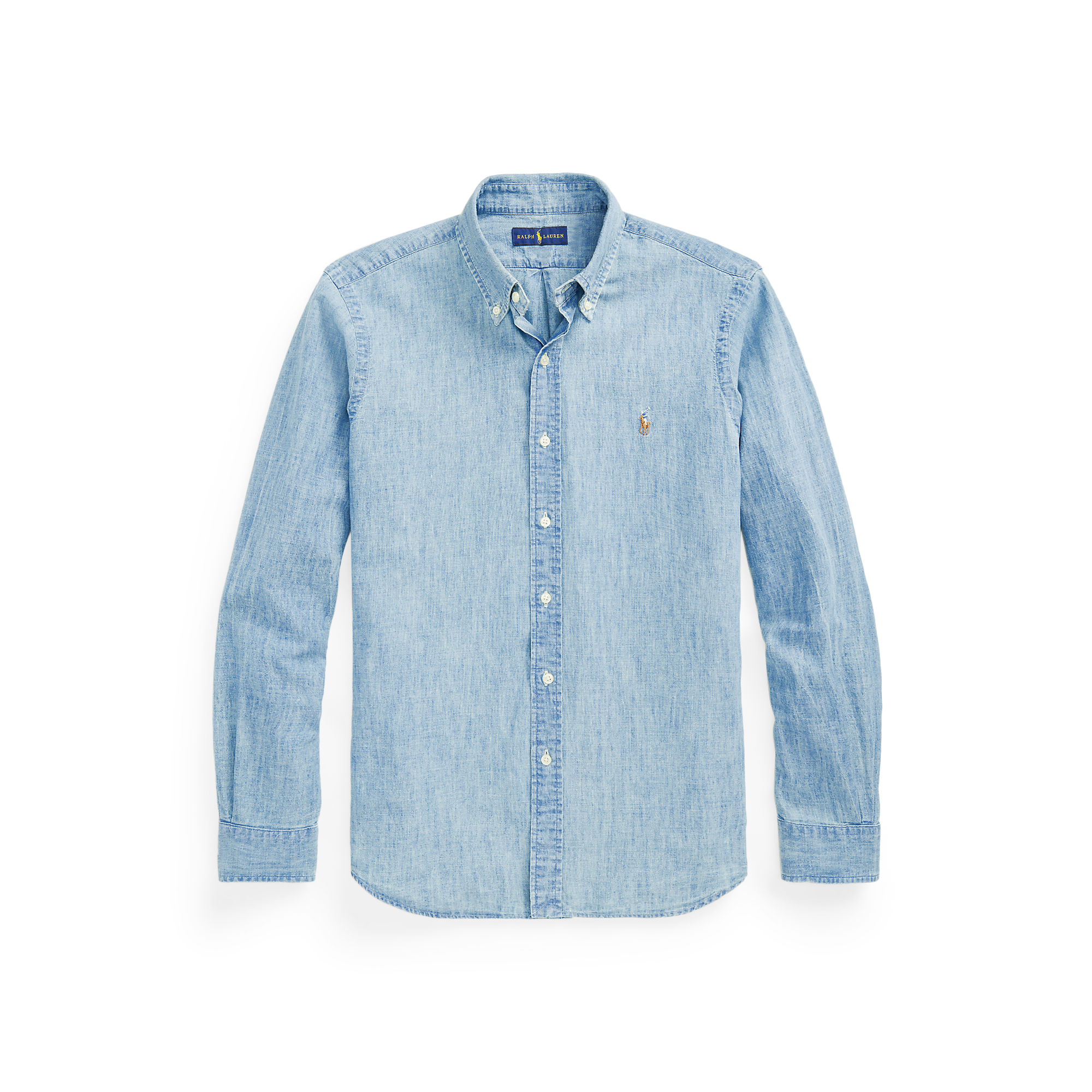 ★★POLO RALPH LAUREN★★ Classic fit indigo chambray camp s Classic Fit Indigo Chambray Shirt