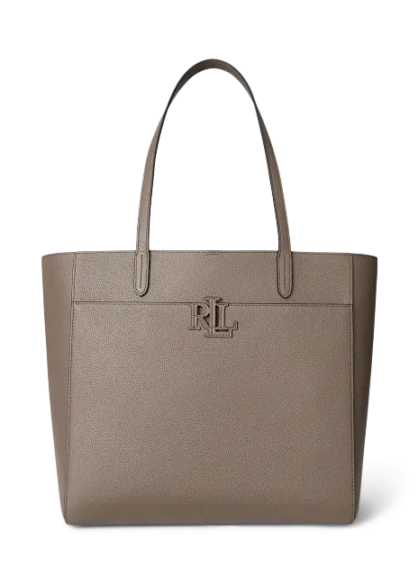 Ralph Lauren Pebbled Leather Large Cameryn Tote Bag