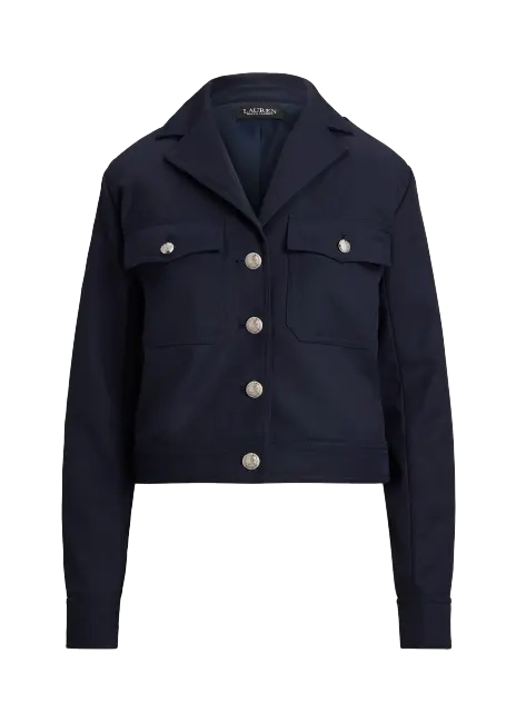 Ralph Lauren Cropped Wool-Blend Twill Jacket