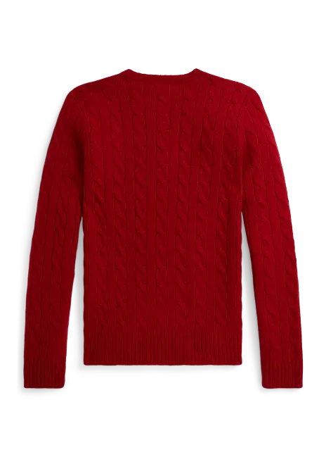 Ralph Lauren Cable Wool-Cashmere Crewneck Sweater
