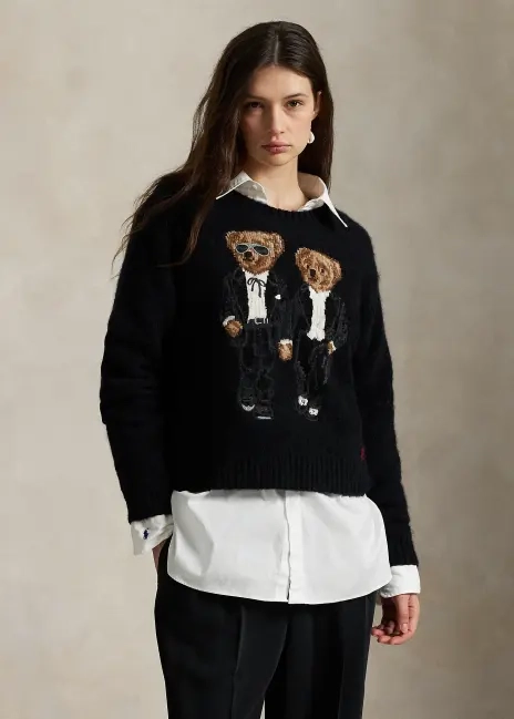Ralph Lauren The Ralph & Ricky Tuxedo Bear Sweater