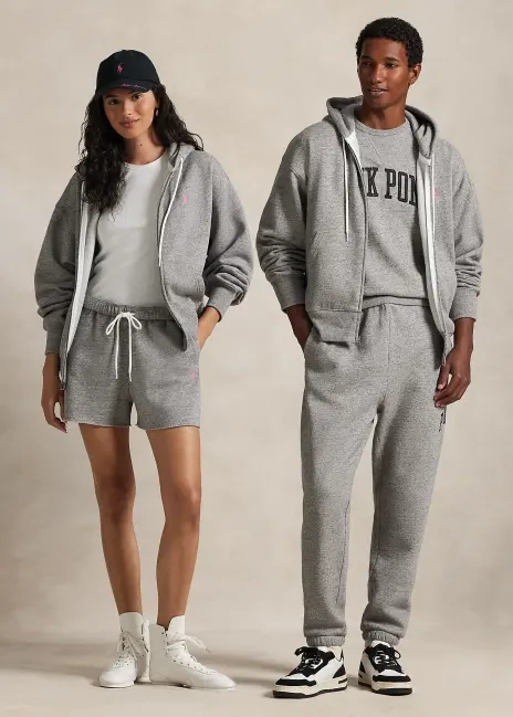 Ralph Lauren Pink Pony Fleece Full-Zip Hoodie