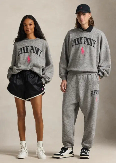 Ralph Lauren Pink Pony Fleece Crewneck