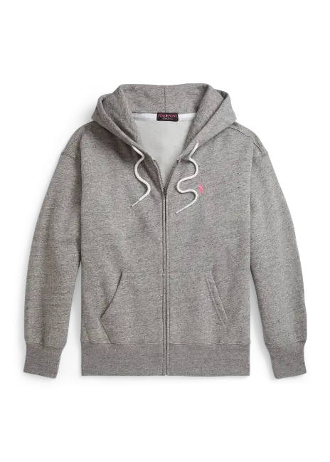 Ralph Lauren Pink Pony Fleece Full-Zip Hoodie