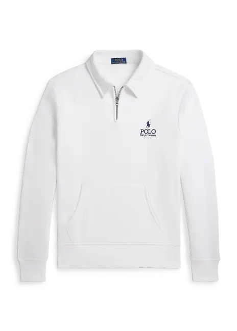 Ralph Lauren Logo Fleece Collared Sweatshirt