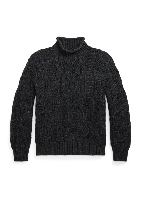 Ralph Lauren Cotton-Wool Rollneck Sweater
