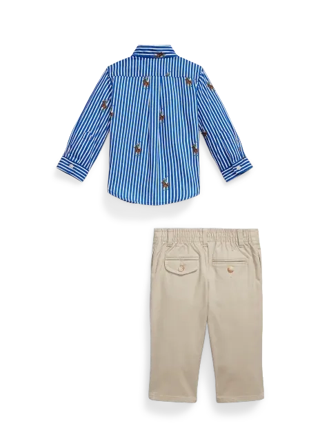 Ralph Lauren Polo Bear Shirt & Flex Abrasion Pant Set