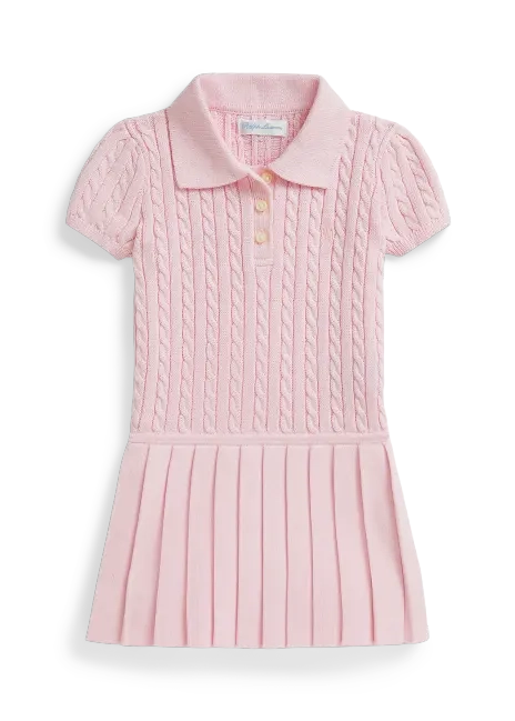 Ralph Lauren Mini-Cable Polo Sweater Dress