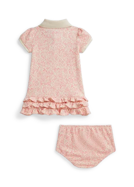 Ralph Lauren Strawberry Cotton Polo Dress & Bloomer