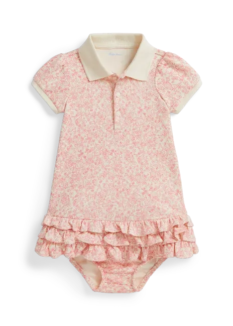 Ralph Lauren Strawberry Cotton Polo Dress & Bloomer