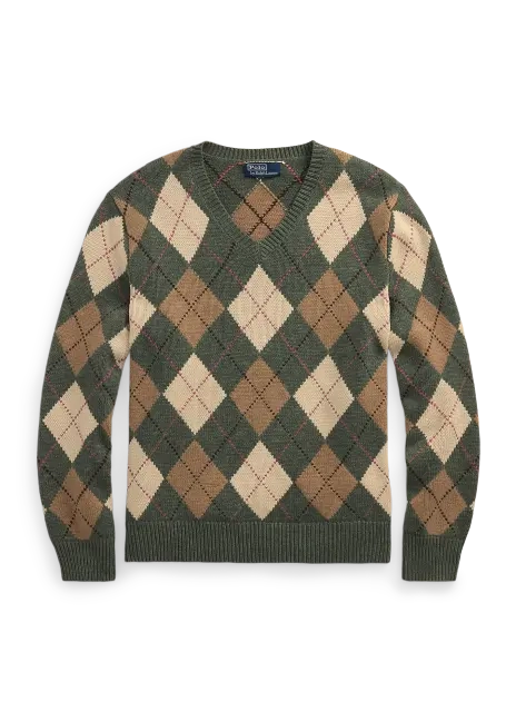 Ralph Lauren Argyle Cotton-Wool Sweater